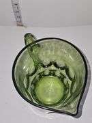 Vintage Hazel Atlas Midsized Avocado Green Glass Pitcher