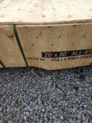 20'×30' All Steel Carport with Enclosed 10' Sidewalls