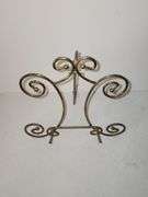 Brass easel stands & trinket box