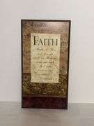Faith wall art, throw & bow style hanger