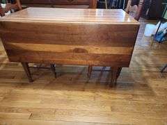 Dropleaf kitchen table & 4 ladderback chairs