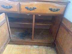 Wooden china cabinet