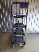 4 Tier Shelf Cart on Rollers
