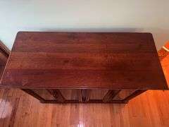 Vintage wooden display cabinet