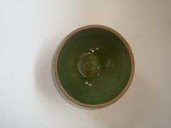 Green crock bowl