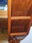 Wooden wall rack letter & key holder