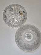 Lead Crystal Lidded and Footed Bowl