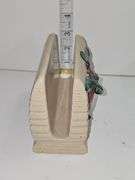 Vintage Franciscan "Apple" pattern butter dish & unnamed salt and pepper shakers, and napkin holder.