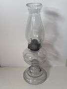Vintage Clear glass oil lamp with chimney