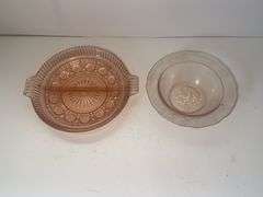 Pink glassware 2 pcs