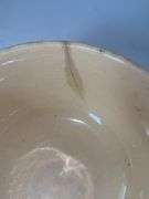 2 yellow stoneware bowls