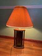 Vintage mid-century modern three-light table lamp