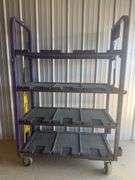 4 Tier Shelf Cart on Rollers