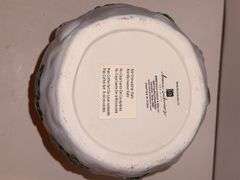 Vinrage 2003 Home Interiors Snowman Cookie Jar Cannister Cardinal Bird on Tophat