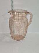 Vintage Anchor Hocking Mayfair "Open Rose" Pink Depression Glass Pitcher