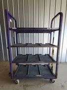 4 Tier Shelf Cart on Rollers