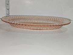 Vintage Anchor Hocking "Miss America" pattern oval serving platter