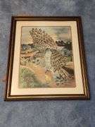Paul Overstreet Owl print & unnamed artist Hawk print