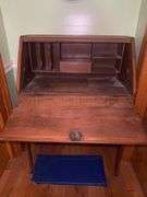 Vintage drop front secretary desk