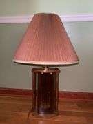 Vintage mid-century modern three-light table lamp