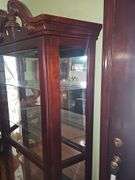 Vintage Curio Cabinet with sliding front door