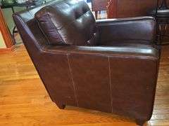 Lazy Boy leather chair & ottoman