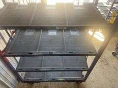 4 Tier Shelf Cart on Rollers