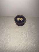 Vintage hand mirror, Avon bottle, Hat pin holder & more