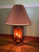 Vintage mid-century modern three-light table lamp