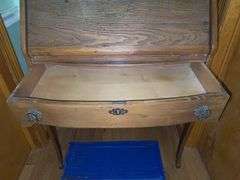 Vintage drop front secretary desk