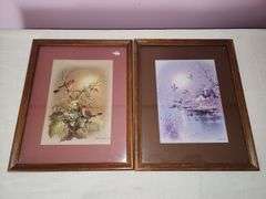 Framed prints.