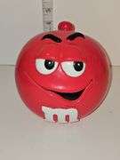 Vintage M&M Cookie /Candy Jars - Red