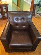 Lazy Boy leather chair & ottoman