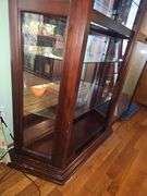 Vintage Curio Cabinet with sliding front door