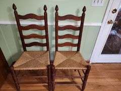 Dropleaf kitchen table & 4 ladderback chairs