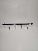 Sign, Faux Ivy, blue ½ basket, "My Farm" framed poem, metal hook, metal wall coat rack & wooden rod