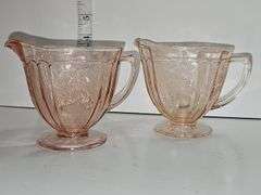 Pink glassware