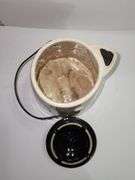 Vintage American Bisque Coffee Pot Tea Kettle Cookie Jar Wire Handle