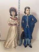 Ceramic figurines, commonly known as "Blue Boy" and "Pinkie"