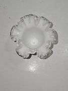 Vintage Fenton Silver Crest milk glass vase