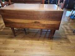 Dropleaf kitchen table & 4 ladderback chairs