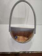 Sign, Faux Ivy, blue ½ basket, "My Farm" framed poem, metal hook, metal wall coat rack & wooden rod