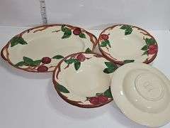 Vintage Franciscan Apple platter and soup bowls