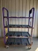 4 Tier Shelf Cart on Rollers