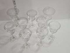 Crystal water goblets