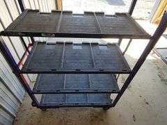 4 Tier Shelf Cart on Rollers