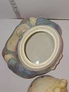 Vintage Rag Doll Blonde Girl Button Eyes Cookie Jar Canister Treasure Craft