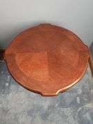 Pedistal side table with claw feet