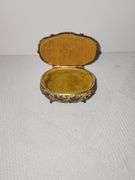 Brass easel stands & trinket box