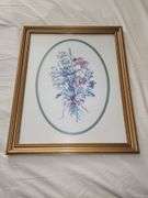Vintage floral framed prints